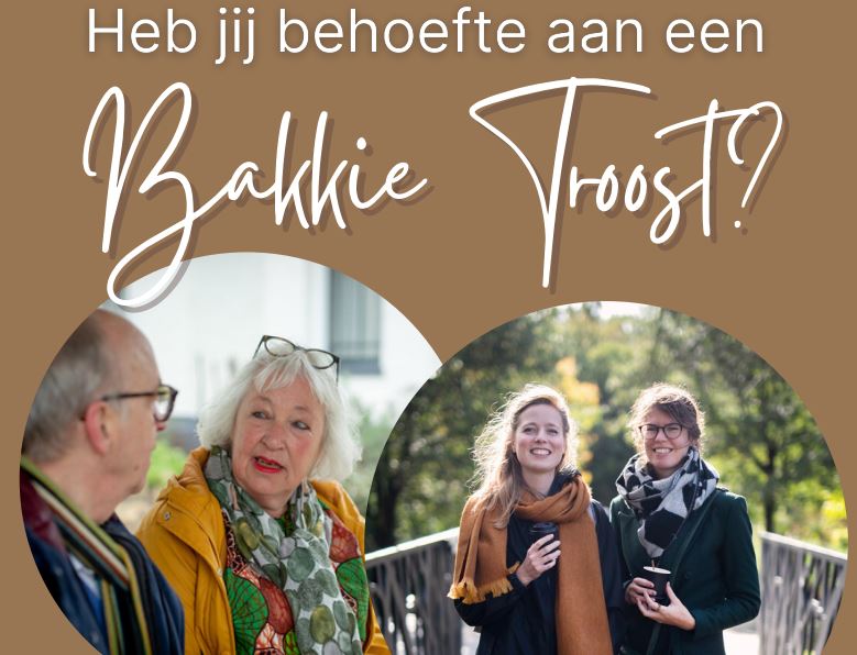 Tweewekelijks inloopuur voor verlies en rouw. Bakkie Troost in Buurtcentrum De Leeuw