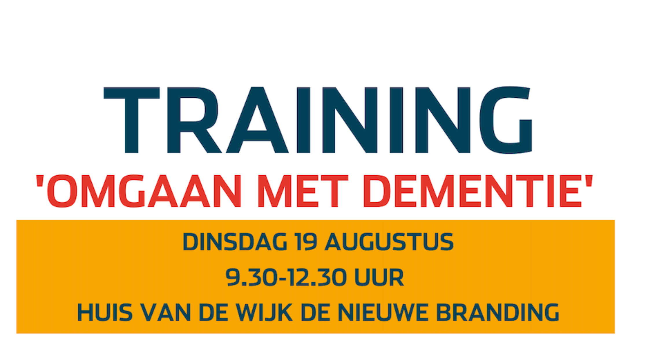 Gratis Training 'Omgaan met Dementie' in Kralingen-Crooswijk