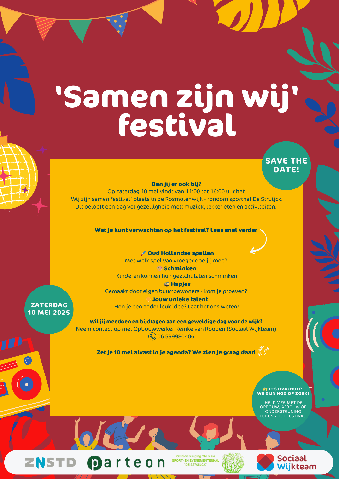 Save the date! 'Samen zijn wij' festival in Zaanstad