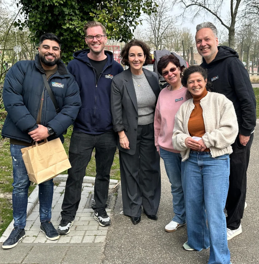 Burgemeester Halsema bezoekt Amsterdam-Noord