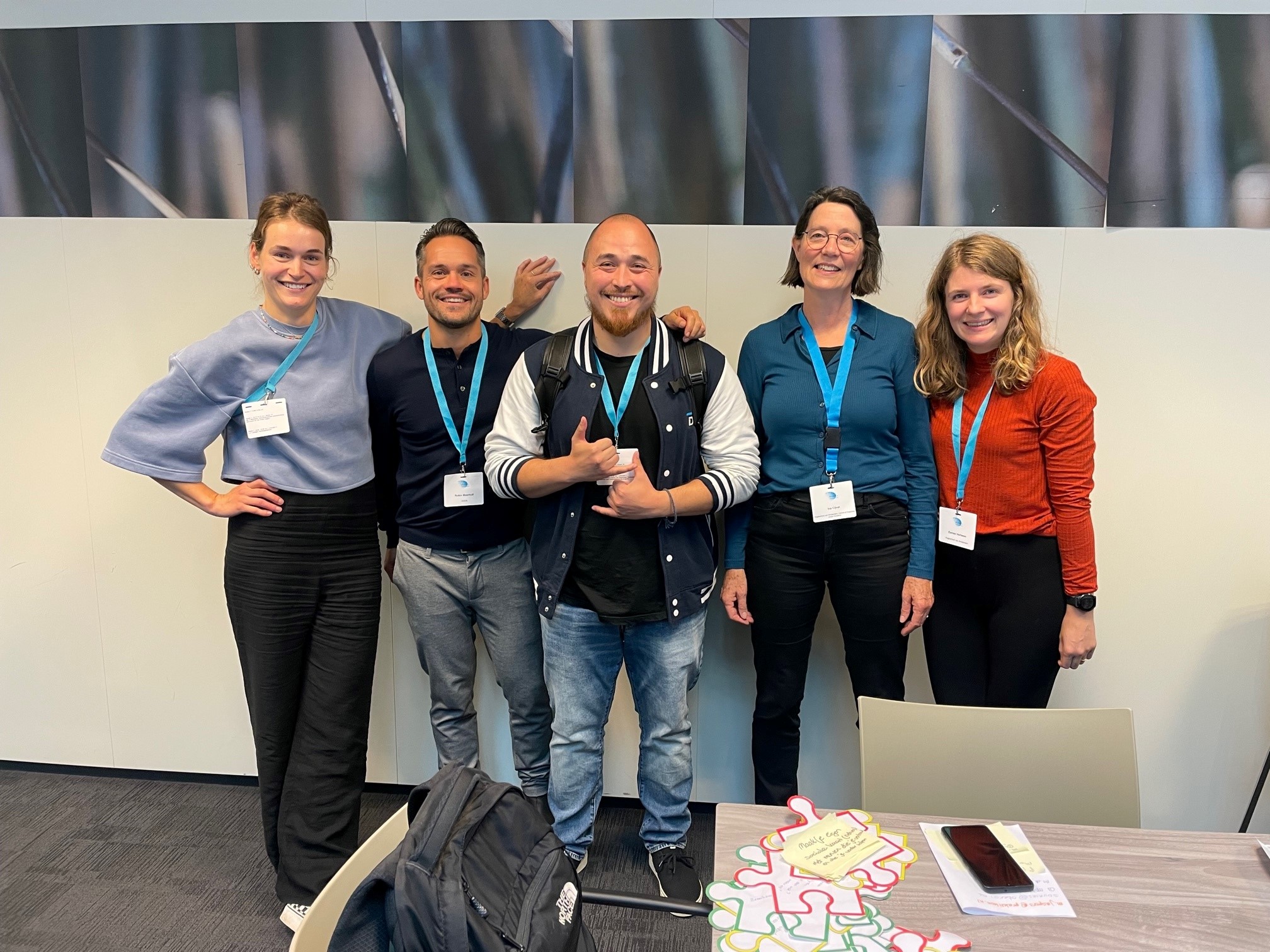 De workshopbegeleiders van 'Interprofessioneel samenwerken'.